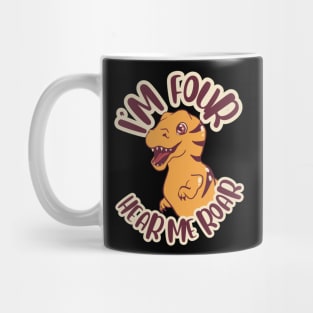 I'm Four Hear Me Roar Mug